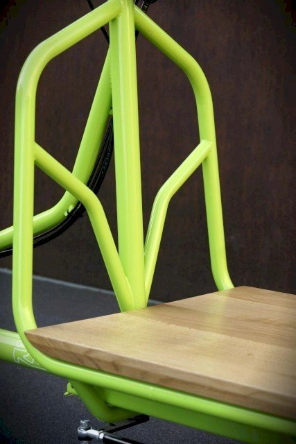 Steel design and kraftmanship come together in the frame design of the cargo bike from Radkutsche