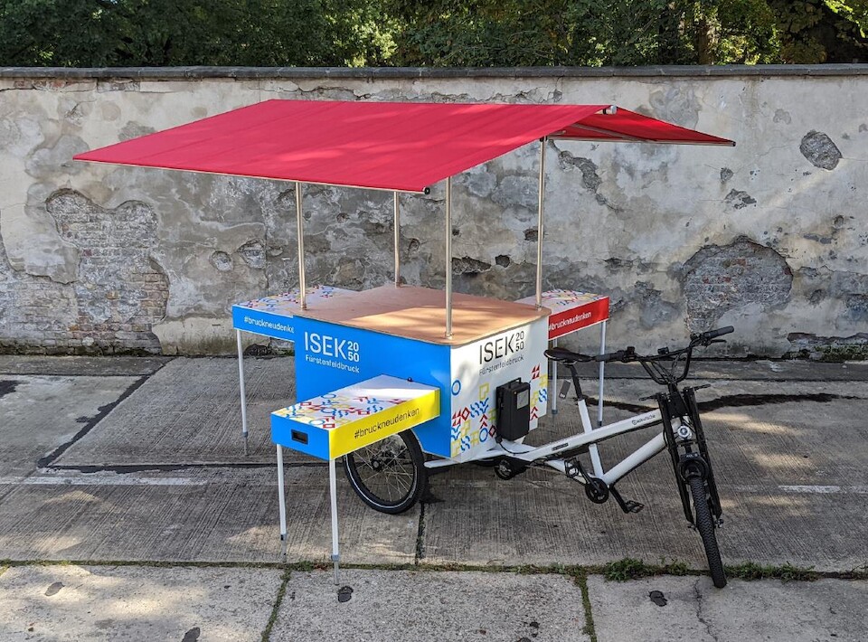 Radkutsche Innovationen: Mobiler Musketier-Infostand